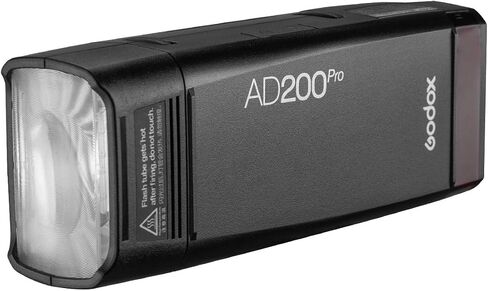 GODOX AD200 Pro with BD-07 Barn Door Honeycomb, 4 Color Filter Kit, AD-S2 Standard Reflector with Soft Diffuser, 200W 2.4G Flash Strobe, 1/8000 HSS, 0.01-2.1s Recycling in Saudi Arabia