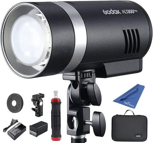 Godox AD300 Pro AD300Pro TTL Outdoor Flash - 300w 2.4G with 2600mAh Lithium Battery 1/8000 HSS 5600±100K Flash Strobe Monolight Compatible with Nikon Canon Sony Fuji Olympus Panasonic Camera in Saudi Arabia