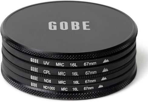 طقم مرشح عدسة Gobe 40.5 مم للأشعة فوق البنفسجية، الاستقطاب الدائري (CPL)، ND8، ND1000 in Kuwait
