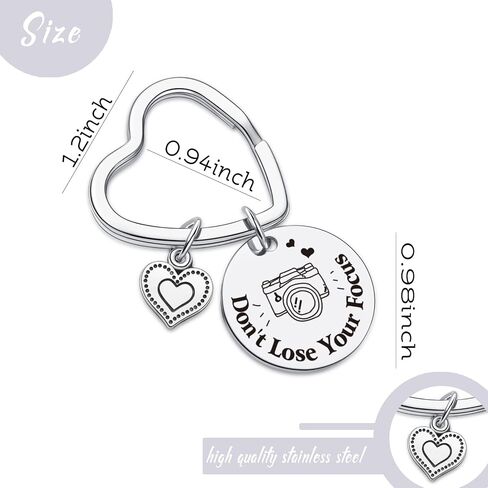 7RVZM Photography Keychain Camera Charm Keychain Camera Lovers Keyring in Saudi Arabia