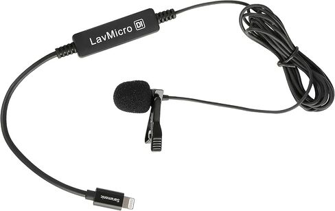 Saramonic Broadcast Lavalier Microphone with Lightning Output Connector Professional Video Microphone (LAVMICRODI) in Kuwait