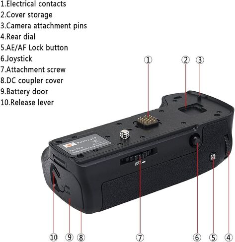 DSTE Replacement for DMW-BGGH5 Vertical Battery Grip + 2X DMW-BLF19 BLF19E Compatible Panasonic GH5 GH5S Lumix DC-GH5 Digital Camera in Saudi Arabia
