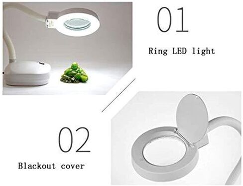 المكبر HD سطح المكتب مصباح زجاجي مكبر مع أضواء LED 5-10 مرات إصلاح الهاتف المحمول الإلكتروني المسنين القراءة تحديد المجهر in Kuwait