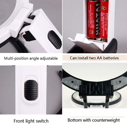 صيانة سطح المكتب عدسة مكبرة للقراءة لرجل يبلغ من العمر 10 مرات عالية الدقة LED in Kuwait