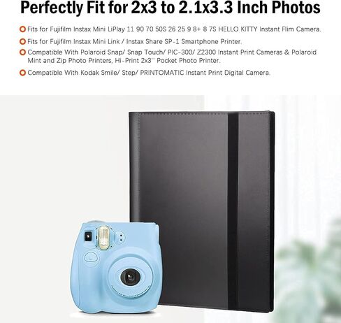 عبوتان، ألبوم صور 432 جيبًا لكاميرا Fujifilm Instax Mini، كاميرا بولارويد، لكاميرا Fujifilm Instax Mini 11 90 70 9 8+ 8 LiPlay الفورية، كاميرا Polaroid Snap SnapTouch PIC-300 Z2300 الفورية in Kuwait