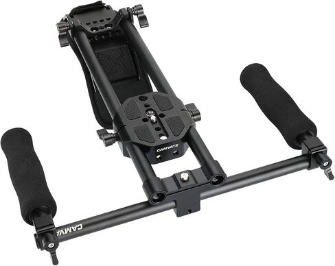 CAMVATE Handheld Shoulder Mount Kit with Sliding Base Plate & Sponge-Covered Handgrip Pair for DSLR Camera - 3029 in Saudi Arabia