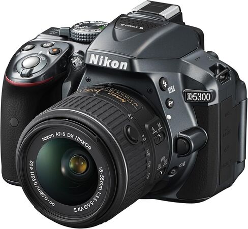 Nikon D5300 24.2 MP CMOS Digital SLR Camera with 18-140mm f/3.5-5.6G ED VR Auto Focus-S DX NIKKOR Zoom Lens (Black) in Saudi Arabia