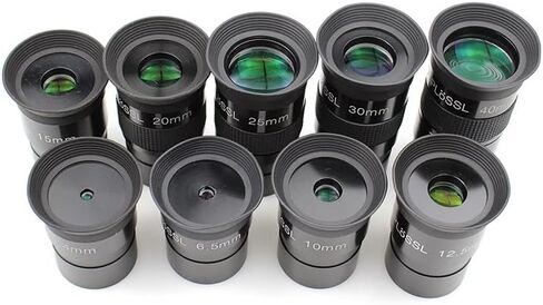 JUIYU Telescope Accessory Set Telescope Astronomical Monocular 1.25" Plossl Eyepiece 4mm 6.5mm 10mm 12.5mm 15mm 20mm 25mm 30mm 40mm Green Coated Telescope Camera (Color : 12.5mm) in Saudi Arabia