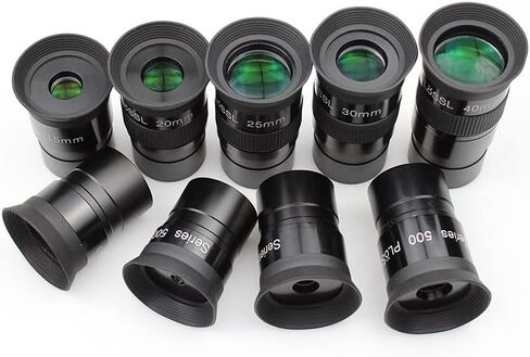 JUIYU Telescope Accessory Set Telescope Astronomical Monocular 1.25" Plossl Eyepiece 4mm 6.5mm 10mm 12.5mm 15mm 20mm 25mm 30mm 40mm Green Coated Telescope Camera (Color : 12.5mm) in Saudi Arabia