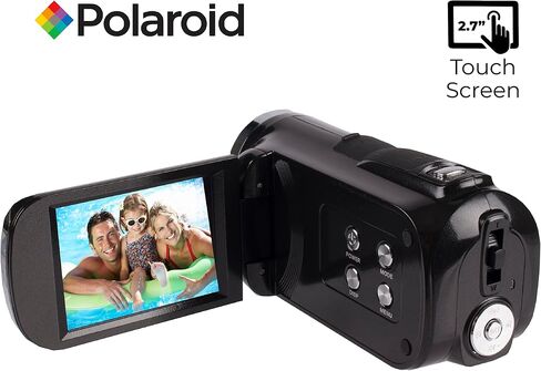 Polaroid 4K Video Camera, Wi-Fi Ultra HD Camcorder with 18x Digital Zoom, 3" IPS Touchscreen Video Recorder with Night vision, Vlogging Camera with 3.5mm Microphone Jack, Rechargeable, SD Card Slot in Kuwait