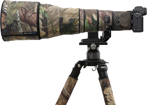معطف مموه للعدسات المقاومة للماء من ROLANPRO لهاتف Nikon Z 800 مم f6.3 VR S غطاء مطر مموه عدسة واقية بأكمام بنادق ملابس - #17 Jungle مقاوم للماء in Saudi Arabia