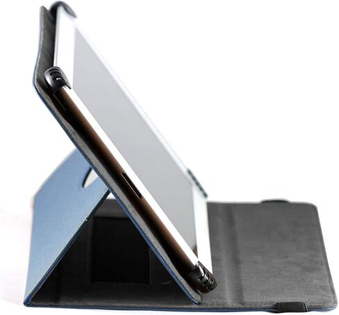 غطاء حماية من الجلد الصناعي باللون الأزرق من Navitech مع حامل قابل للدوران 360 درجة متوافق مع جهاز Lenovo Yoga Tab 3 Pro 10 in Saudi Arabia