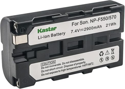 Kastar 2-Pack NP-F550 / NP-F570 Li-ion Battery 7.4V 2900mAh Replacement for FEELWORLD T7 Plus 7 INCH 3D LUT, T7 7 INCH IPS 1920X1200 4K HDMI, T756 7 INCH IPS Full HD 1920X1200 DSLR Camera Monitor in Saudi Arabia