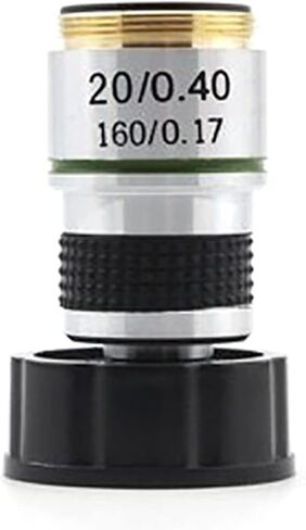 Handheld Digital Microscope Accessories 185 Microscope Objective, 20X Biological Microscope Parts Accessories Microscope Accessories (Color : Silver) in Kuwait