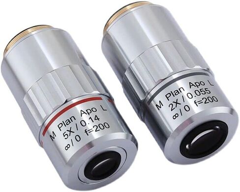 M26 Metallographic Microscope Long Working Distance APO Plan Objectives F=200 95mm Visible Achromatic Objective Lens (Color : 50X) in Saudi Arabia