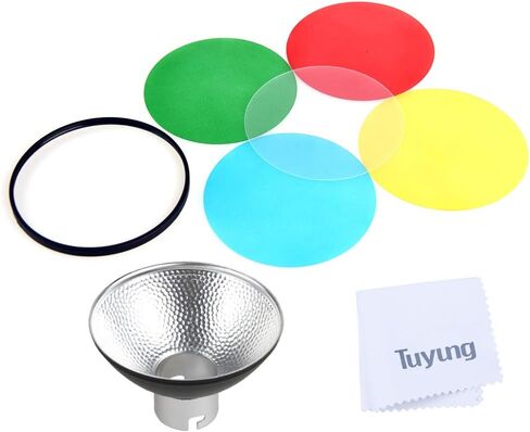 Godox AD-M Standard Reflector Beauty Dish with 5 Color Filters for Godox AD200 AD200PRO AD180 AD360 AD360II Camera Flashes in Saudi Arabia