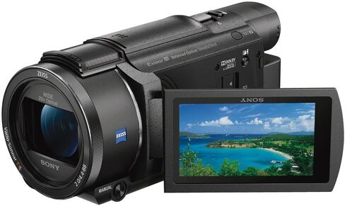 كاميرا فيديو سوني FDR-AX53 بدقة 4K فائقة الوضوح + حزمة تسجيل فيديو تتضمن ضوء فيديو وذاكرة سعة 32 جيجابايت وميكروفون وحقيبة كاميرا الفيديو ومجموعة برامج التحرير والمزيد in Saudi Arabia