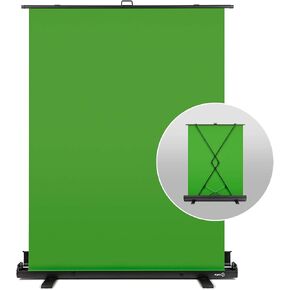 Elgato Green Screen - Collapsible Chroma Key Backdrop, Wrinkle-Resistant Fabric and Ultra-Quick Setup for background removal for Streaming, Video Conferencing, on Instagram, TikTok, Zoom, Teams, OBS in Kuwait