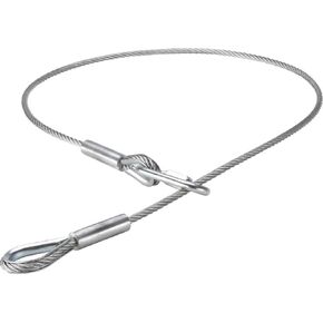 Kupo Safety Wire Heavy-Duty Steel Cable for Lighting and Rigging, 3.4ft Length with Locking D-Ring and 5mm Diameter for Securing High-Load Fixtures and Overhead Equipment (KG061112) in Kuwait