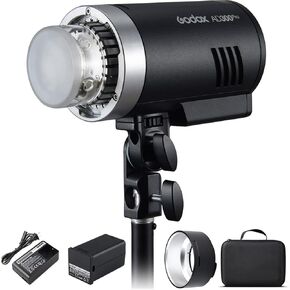 Godox AD300Pro Studio Outdoor Strobe Flash, AD300 Pro 300W 2.4G TTL HSS 1/8000s Monolight Speedlite Light, 2600mAh Lithium Battery, 0.01-1.5s Recycle Time, 12W Bi-Color Dimmable Modeling LED in Saudi Arabia