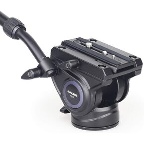 Video Camera Tripod Fluid Head-INNOREL F60,Professional Drag Pan Panoramic Fluid Head with 1/4" and 3/8" Screws Sliding Plate for DSLR Cameras,Camcorders, Telescope，Monopod,Max Load 22lbs (F60) in Saudi Arabia