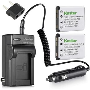 Kastar 2X Battery + Charger for Olympus LI-40B LI-42B LI-40C Olympus Stylus 1040, 1050W, 1060, 1070, 1200, 7000, 7010, 7020, 7030, 7040, Tough 3000, TG-310, TG-320, VR310, VR320, VR330 Digital Camera in Kuwait