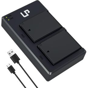 LP LP-E10 Battery Rechargeable, Charger Compatible with Canon EOS Rebel T7, T6, T5, T3, T100, 4000D, 3000D, 2000D, 1500D, 1300D, 1200D, 1100D & More (Not for T3i T5i T6i T6s T7i)