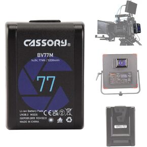 BV-77M V Mount Battery with D-tap Mini Bocket,77Wh V Lock Camera Batteries for Camcorder in Saudi Arabia
