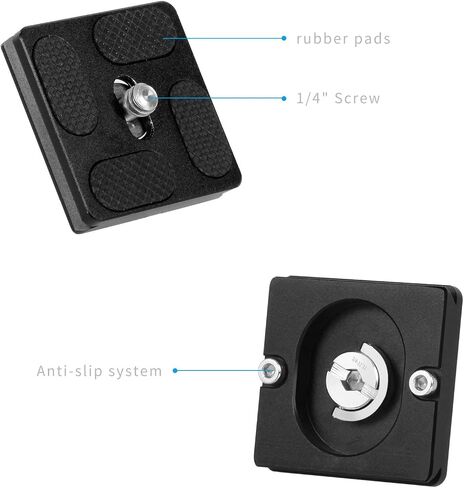 Camera Tripod Quick Release Plate 1/4 Screw Aluminum Universal Tripod Plate 1.5x1.5 Inches in Saudi Arabia