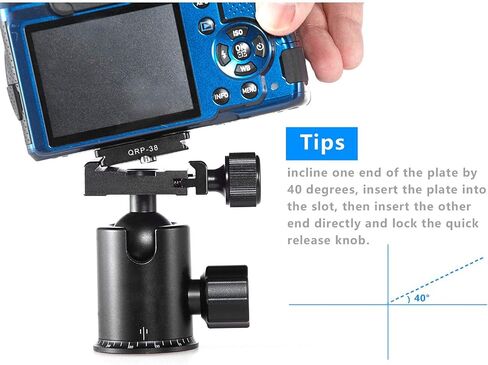 Camera Tripod Quick Release Plate 1/4 Screw Aluminum Universal Tripod Plate 1.5x1.5 Inches in Saudi Arabia