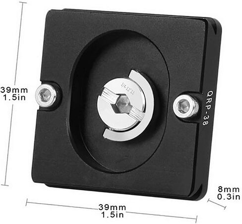 Camera Tripod Quick Release Plate 1/4 Screw Aluminum Universal Tripod Plate 1.5x1.5 Inches in Saudi Arabia