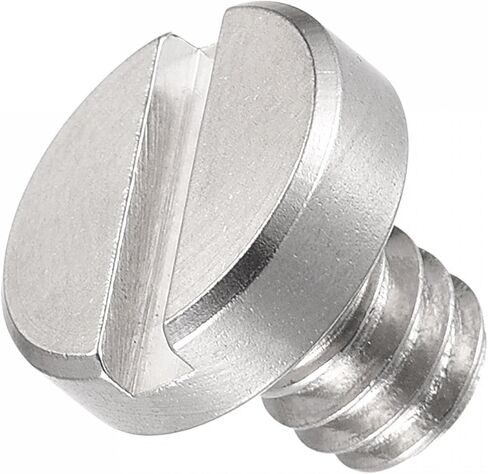 uxcell Camera Tripod Screw - 1/4" Male Mounting Screw Adapters Slotted 0.3" Length for Camera Stand Microphone Holder of Stainless Steel, 2Pcs in Saudi Arabia