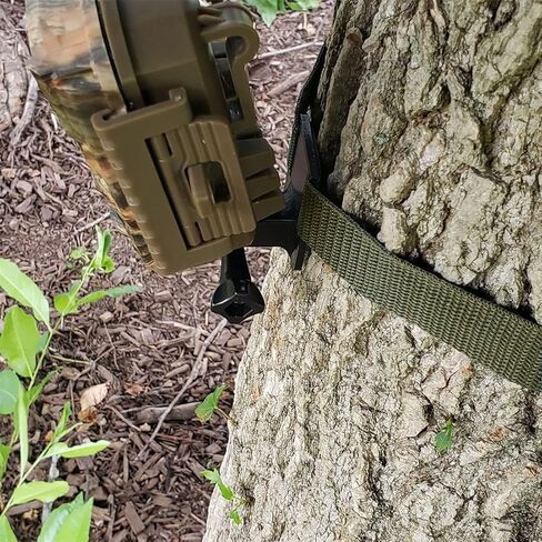 أشرطة كاميرا تريل، حزام كاميرا لعبة Flrsucby مع مشبك معدني طويل الأمد وحزام طويل من ألياف النايلون لكاميرا الغزلان وحامل شجرة وحزام تثبيت كاميرا اللعبة، 4 قطع in Kuwait