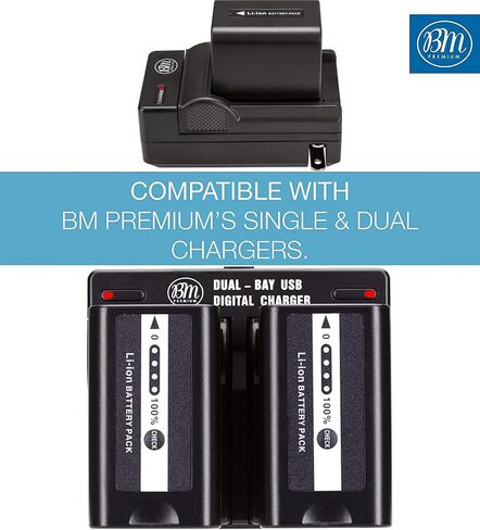 BM Premium VW-VBD58 Battery for Panasonic AG-VBR59, BGH1, HC-X1, HC-X1500, HC-X2000, AG-CX10, AG-CX350, AG-UX180, AG-AC30, AG-UX90, AG-DVX200, HC-MDH3E, AJ-PX270, AJ-PX230 Camcorders in Saudi Arabia
