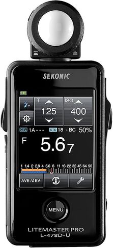 Sekonic LiteMaster Pro L-478D-U Light Meter (401-474) with Sekonic Deluxe Case for L-478-Series Meters in Kuwait
