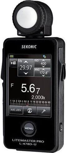 Sekonic LiteMaster Pro L-478D-U Light Meter (401-474) with Sekonic Deluxe Case for L-478-Series Meters in Kuwait