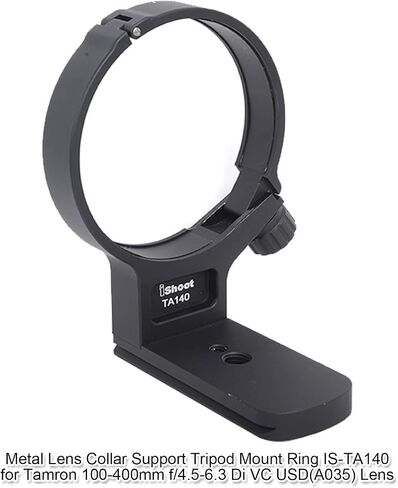 Metal Lens Collar Holder Tripod Mount Ring for Tamron 100-400mm f/4.5-6.3 Di VC USD Lens A035(for Canon and Nikon), Built-in Arca-Swiss Type Quick Release Plate with 1/4" and 3/8" Screw Holes in Kuwait