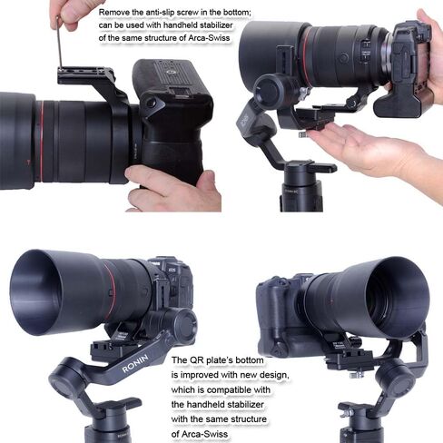 iShoot Metal Lens Collar Tripod Mount Ring Compatible with Canon RF 135mm f/1.8 L IS USM & Arca Fit Stabilizer, Lens Support Holder Bracket Bottom is Arca-Swiss Fit Quick Release Plate Dovetail Groove in Saudi Arabia