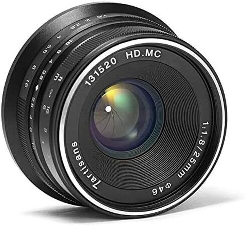 7artisans 25mm F1.8 APS-C Frame Manual Focus Prime Fixed Lens for Canon EOS-M Mount M1 M2 M3 M5 M6 M10 M50(Silver) in Saudi Arabia