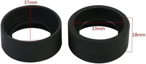 JUIYU Telescope Accessory Set 2Pcs/lot 34mm Rubber Cover Guards for Binocular Biological Stereo Microscope Telescope Telescope Camera (Color : Flat) in Saudi Arabia
