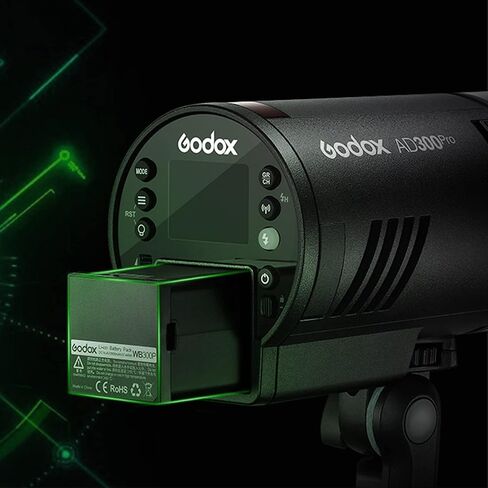 غودوكس فلاش ستروب AD300 برو AD300 برو 300 واط 2.4G TTL HSS 1/8000s، بطارية ليثيوم 2600mAh، وقت اعادة التدوير 0.01-1.5 ثانية، 12 واط ثنائي اللون قابل للتعتيم in Saudi Arabia