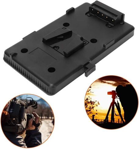 Akozozn V Mount Battery Power Plate Adapter V Lock BP Battery Plate Adapter Battery Back Pack Plate Adapter for V Mount V Lock Battery for DSLR Camera Video Light in Kuwait