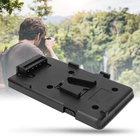 Akozozn V Mount Battery Power Plate Adapter V Lock BP Battery Plate Adapter Battery Back Pack Plate Adapter for V Mount V Lock Battery for DSLR Camera Video Light in Kuwait