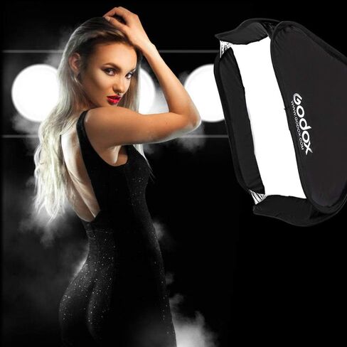 GODOX 80x80cm/32x32inch Portable Softbox for Camera Flash Speedlight Photography Suit for Godox S-Type Bracket in Kuwait