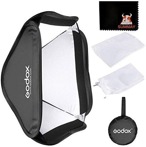 GODOX 80x80cm/32x32inch Portable Softbox for Camera Flash Speedlight Photography Suit for Godox S-Type Bracket in Kuwait