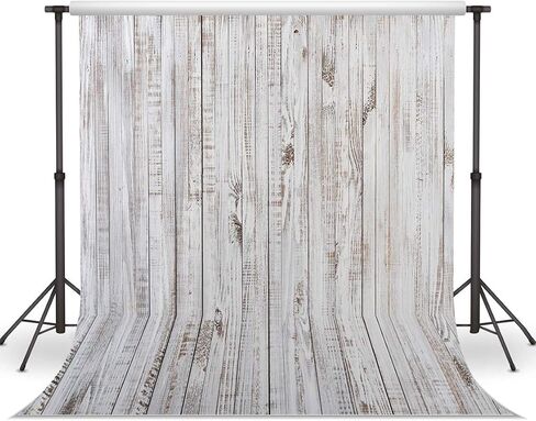 7x5FT Vintage Wood Backdrop Retro Rustic White Gray Wooden Floor Backdrops for Photography Kids Adult Photo Booth Video Shoot Vinyl Studio Prop 11890 in Saudi Arabia