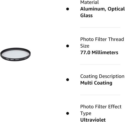 Hoya 49mm Alpha Multi-Coated UV Optical Glass Filter in Saudi Arabia