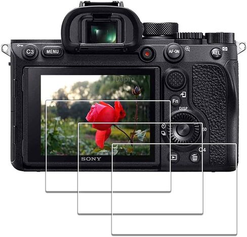 ايدابرو واقي شاشة لسوني الفا A7R IV / A7R III / A7R II / A7 III / A7 II / A7S III / A7S III / A7S II [3+1 عبوة] من الزجاج المقوى سهل التركيب in Kuwait