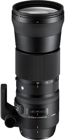 عدسة سيجما 150-600 مم F5-6.3 DG OS HSM (معاصرة) لكاميرات سيجما DSLR - حزمة مع فلتر Haida 95 مم NanoPro MC CPL، فلتر Haida 95 مم NanoPro MC الشفاف، مجموعة تنظيف، قماش من الألياف الدقيقة in Saudi Arabia