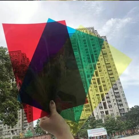 Colored Lighting Gel Filters, 10 Pcs Correction Gel Light Filter Transparent Color Overlays Film Plastic Sheets 8.5 x 11 Inch, for Film, Video, Photo, Stage (Purple) in Saudi Arabia